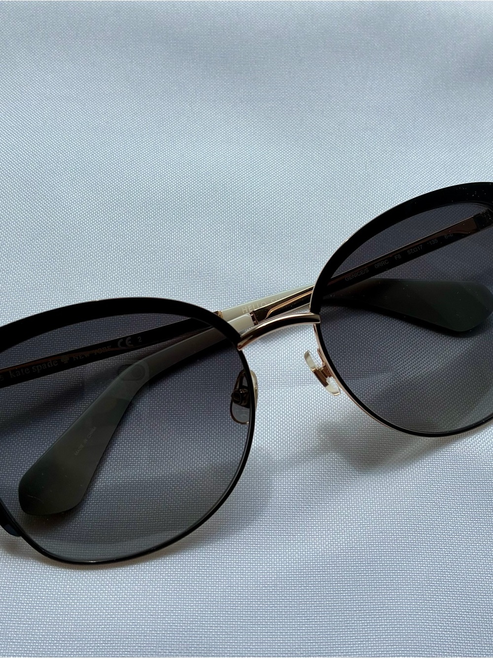 NWOT KATE SPADE GENICE SUNGLASSES - BLACK/GREY
